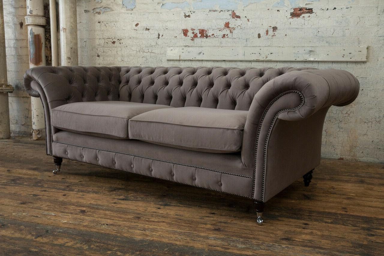 3-Sitzer Dreisitzer Sofa mit modernem Design, gepolstert und Textil