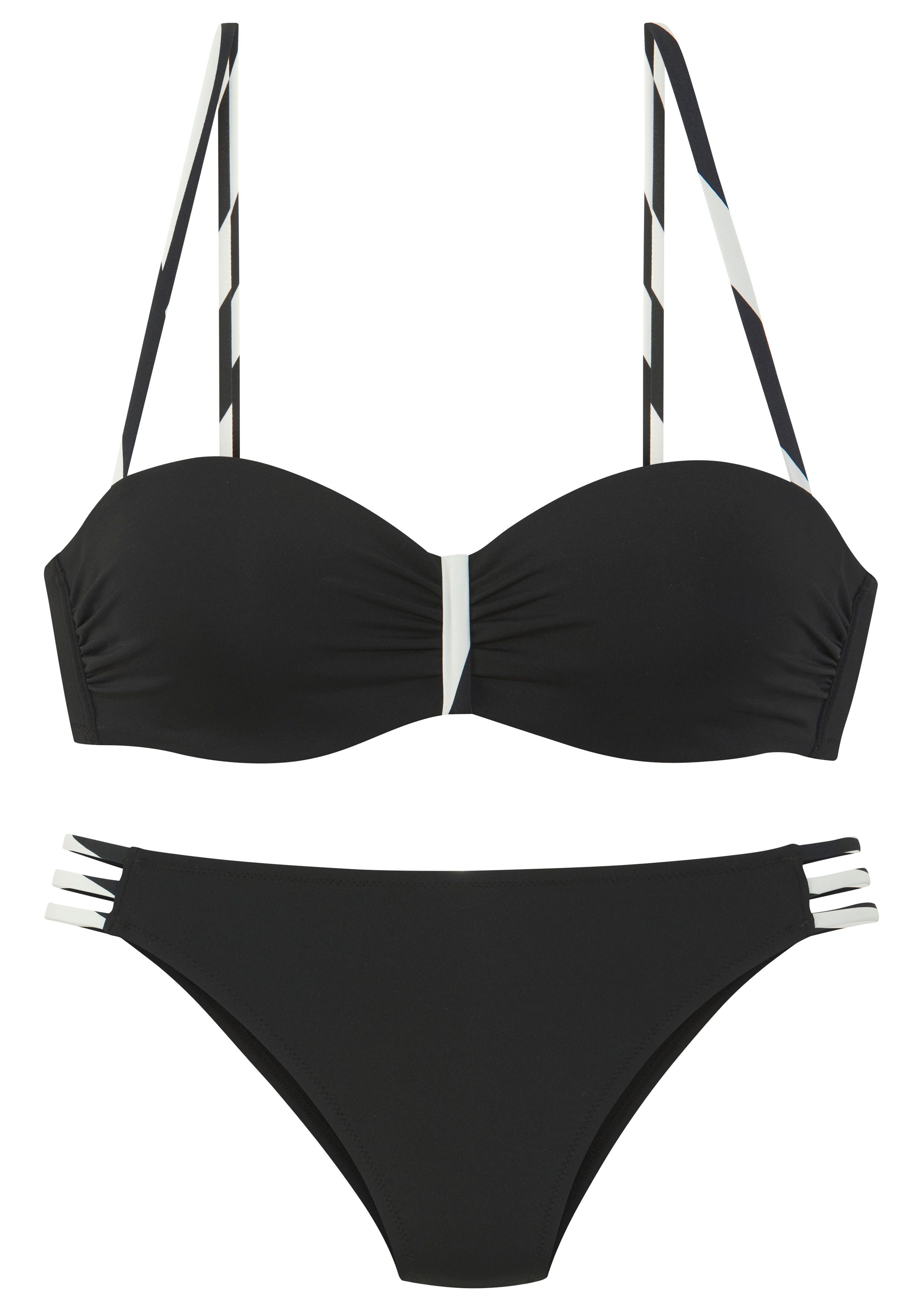 French Connection Bügel-Bandeau-Bikini Claire Mit kontrast Details günstig online kaufen