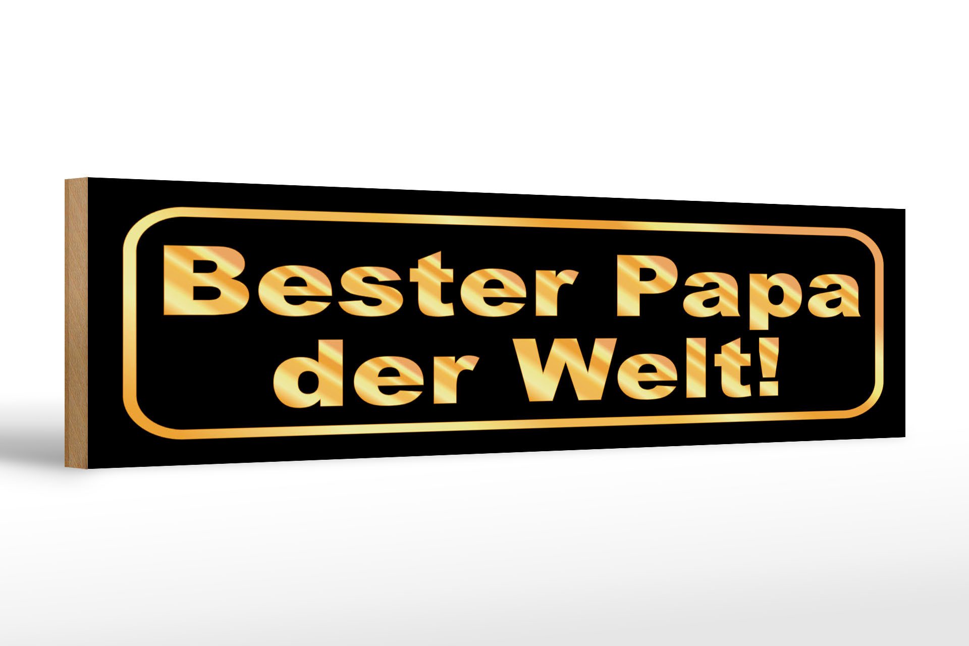Holzbild Spruch 46x10 cm Beste Papa der Welt