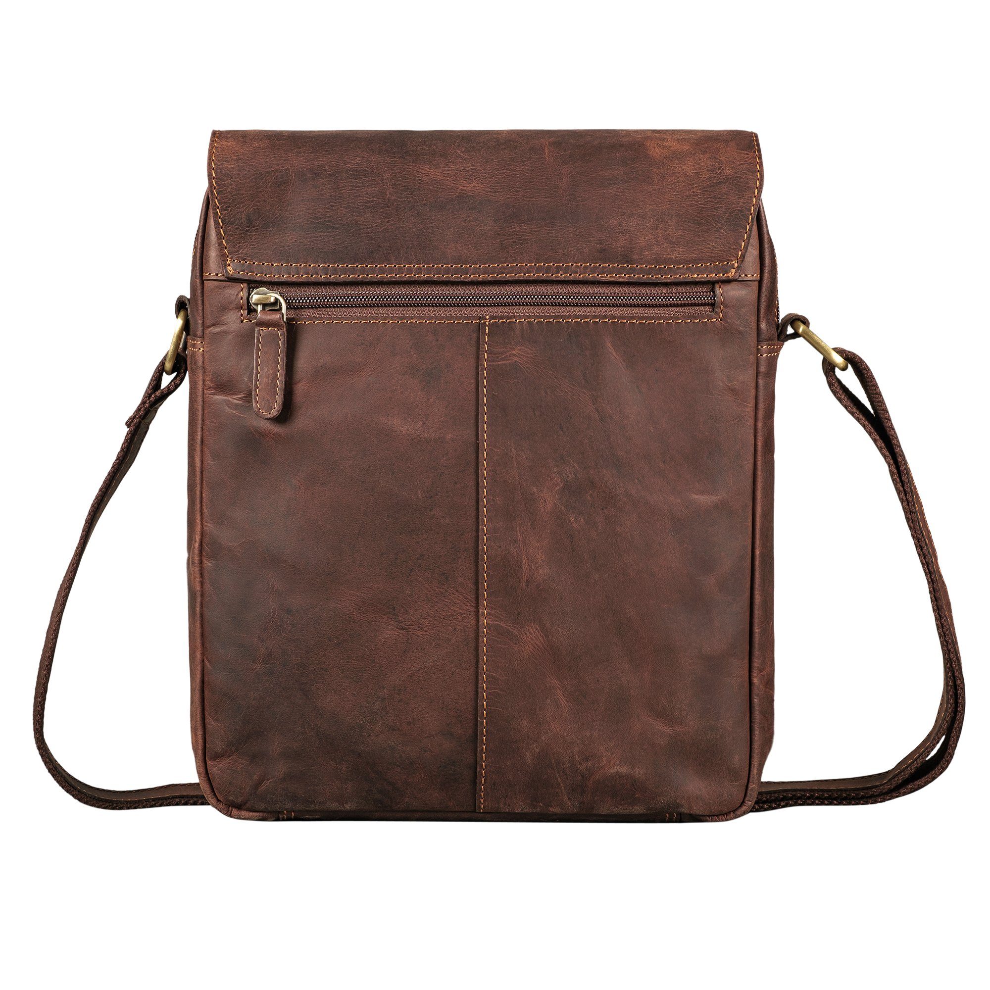 STILORD Schultertasche "Ragnar" Kleine Umhängetasche Herren Leder – Bild 5 von 5