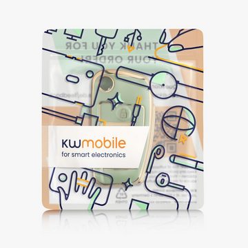 kwmobile Schlüsseltasche Autoschlüssel Hülle für Audi (1-tlg), Schlüsselhülle Silikon Cover