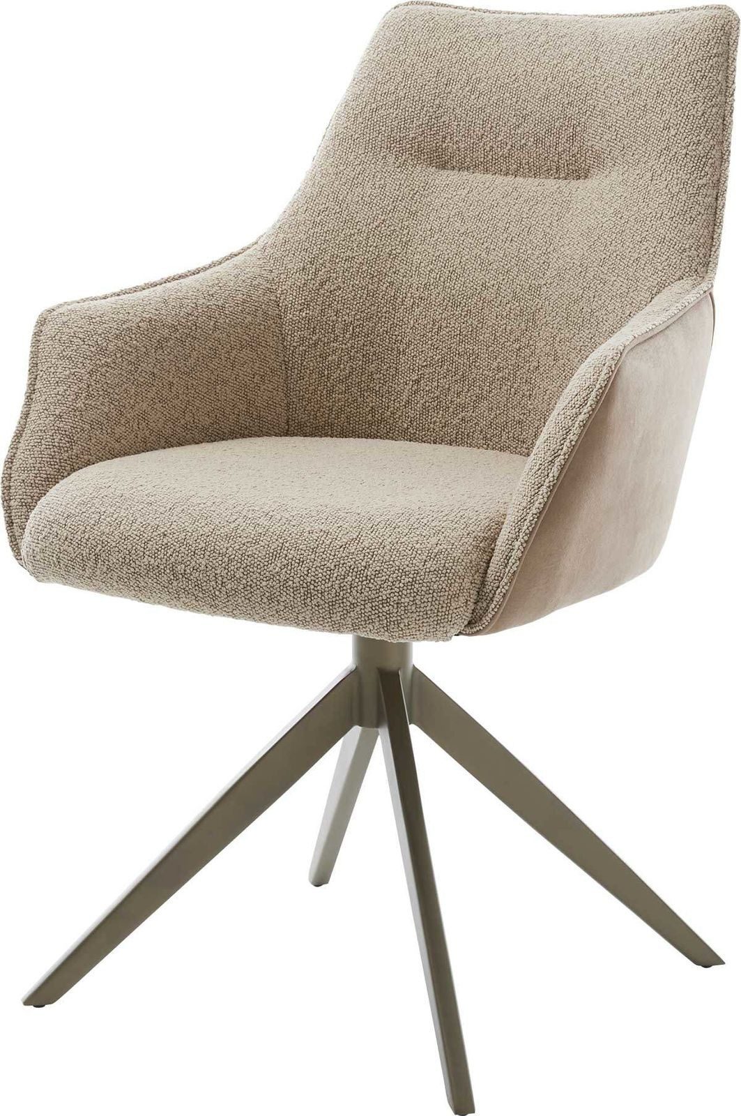 DELIFE Polsterstuhl Alja-Flex, mit Armlehnen Kreuzgestell günstig online kaufen