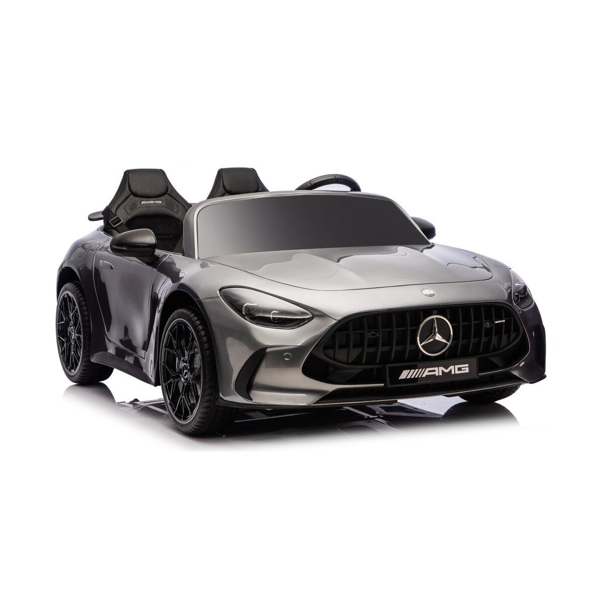 Wisam Elektro-Kinderauto Mercedes GT63 AMG DK-GT63 24V LCD Elektro-Kinderauto, grau
