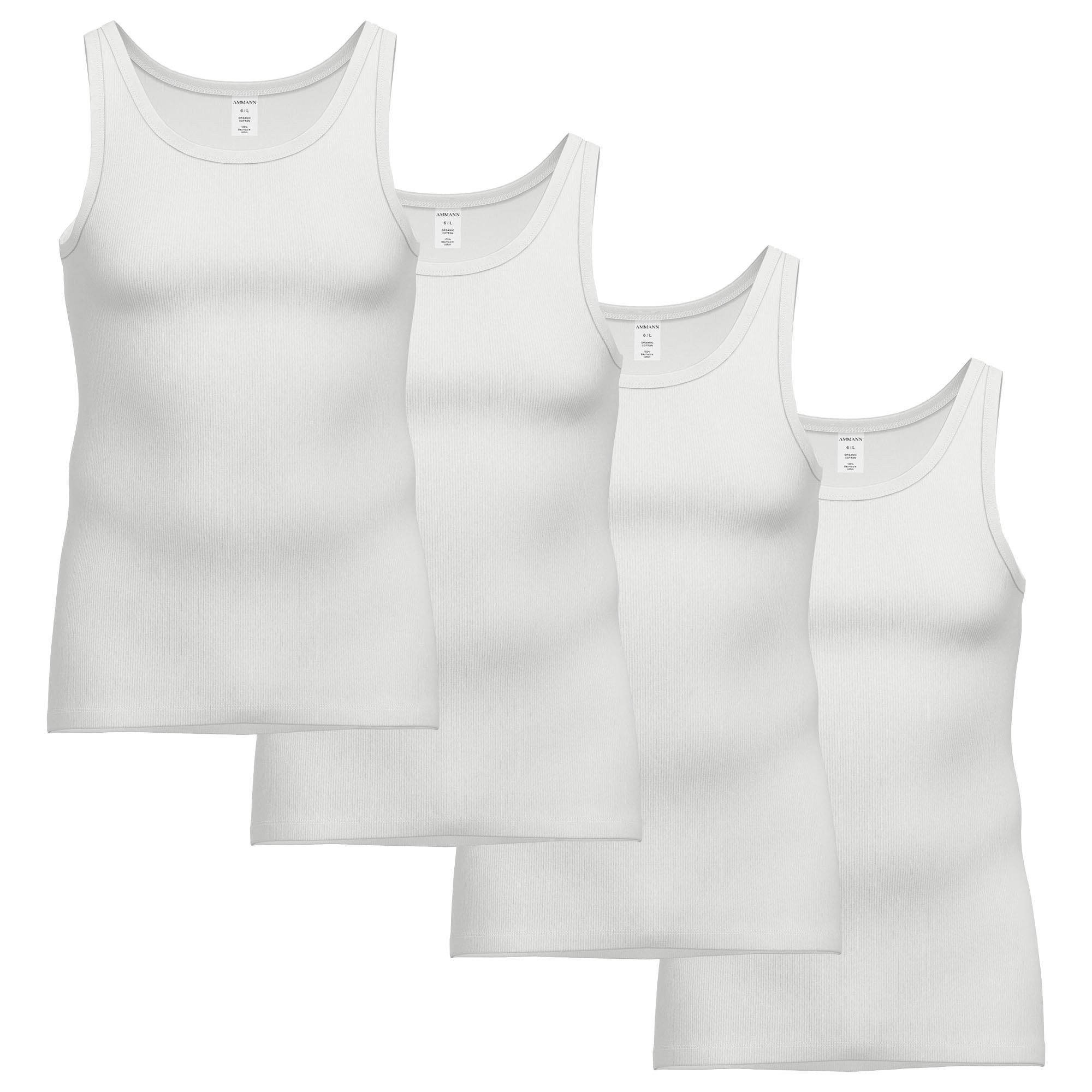 Unterhemd Herren Unterhemd 4er Pack Baumwolle