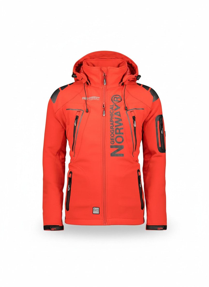 Geographical Norway Softshelljacke Herren Herbst Winter Jacke Softshell Jacke Outdoor Übergangsjacke (1-St) Mit Kaputze 3XL Bis 7XL