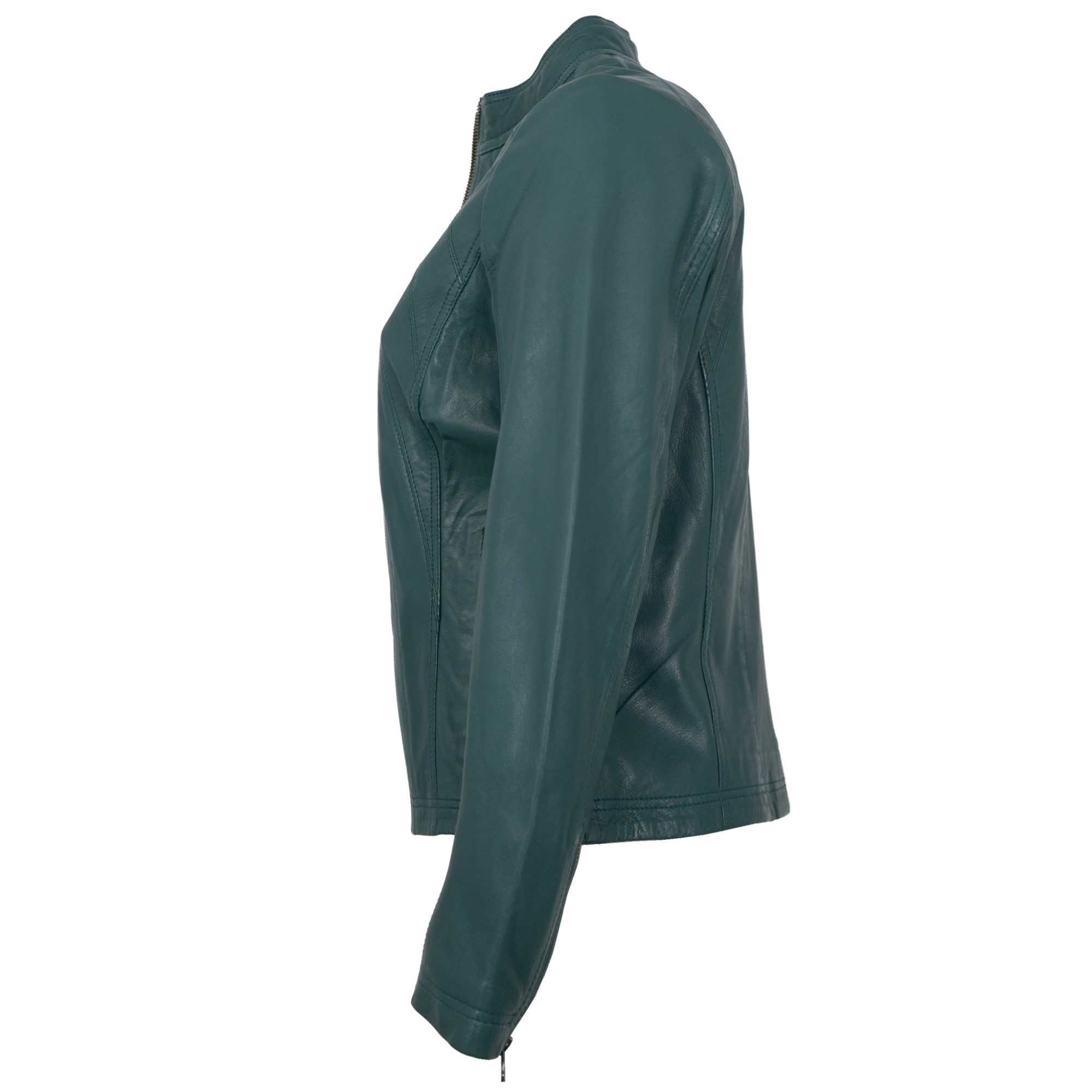 Morena Lederjacke L-3086 Morena - Damen Lederjacke Lammnappa petrol günstig online kaufen