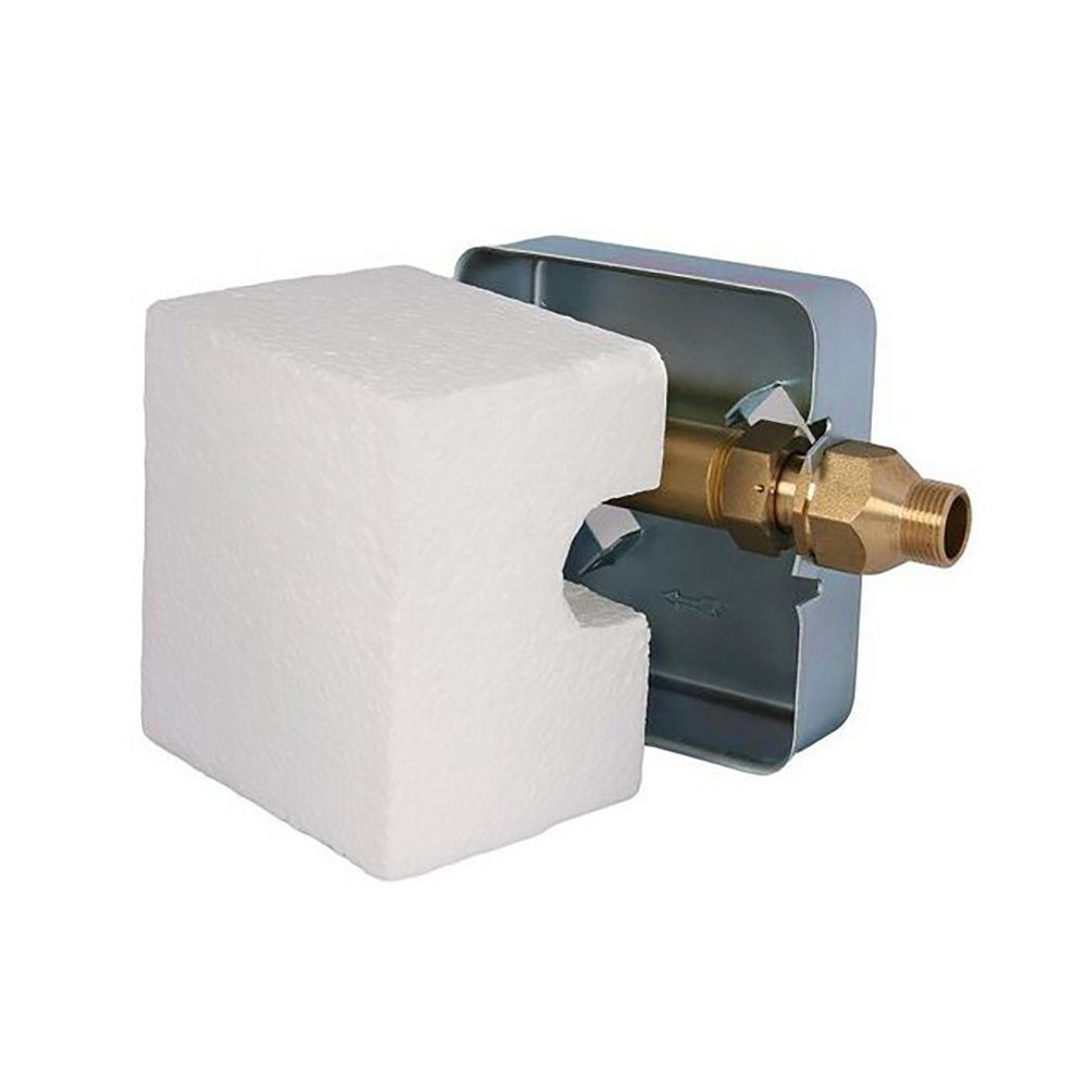 Warmwasserzähler Wasserzähler Unterputz-Einbaukasten UPK, 3/4" AG, 22mm Lötanschluss