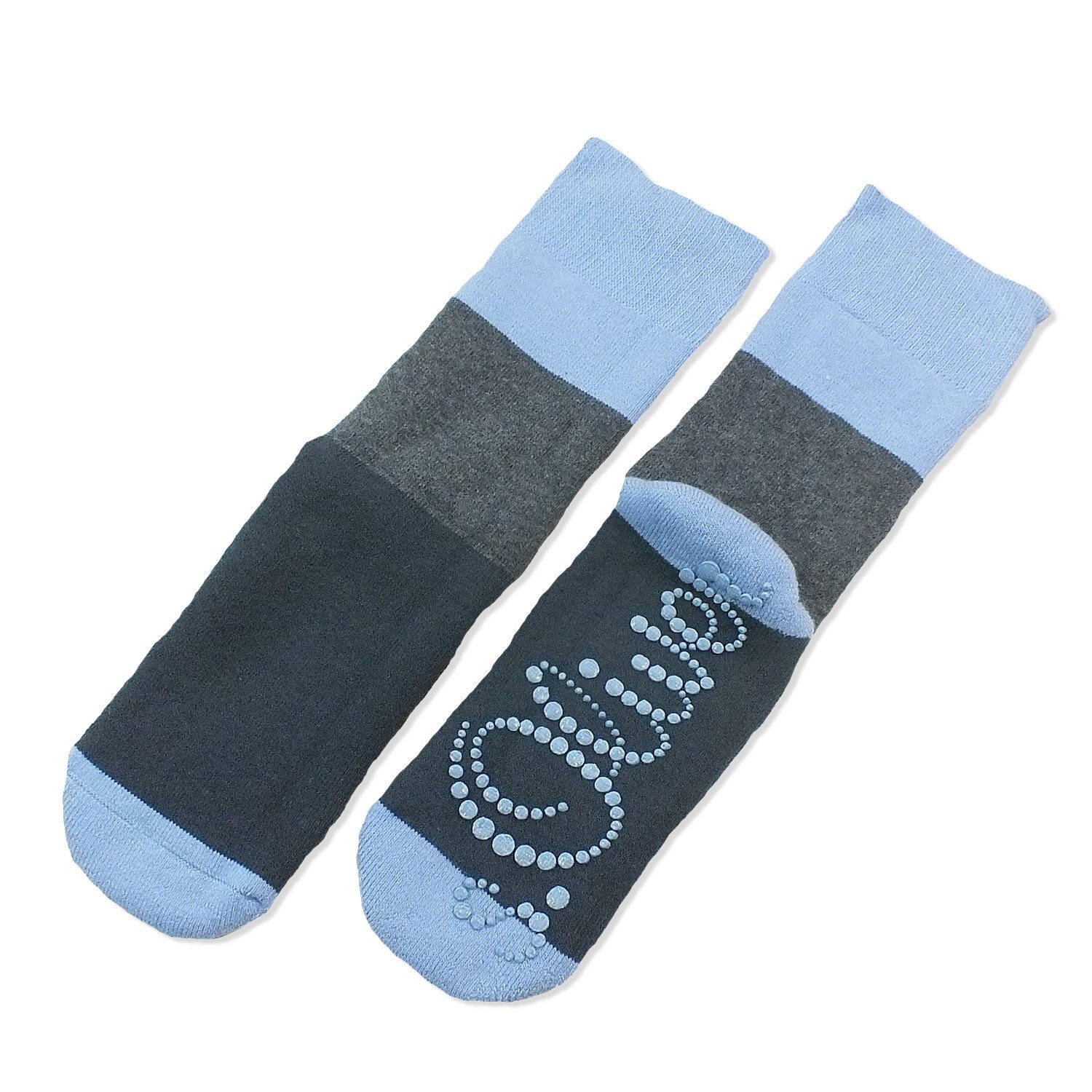 s.Oliver ABS-Socken S20203 (Packung, 1-Paar, 1 Paar) Kinder Socken Jungen Mädchen Baumwolle Kindersocken mit ABS-Noppen 30 blue comb