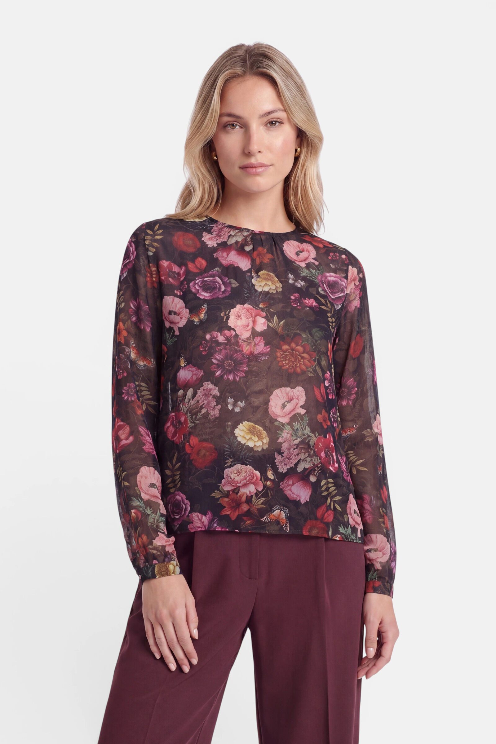 Princess goes Hollywood Langarmbluse Winter Flower mit Allover Blumenprint