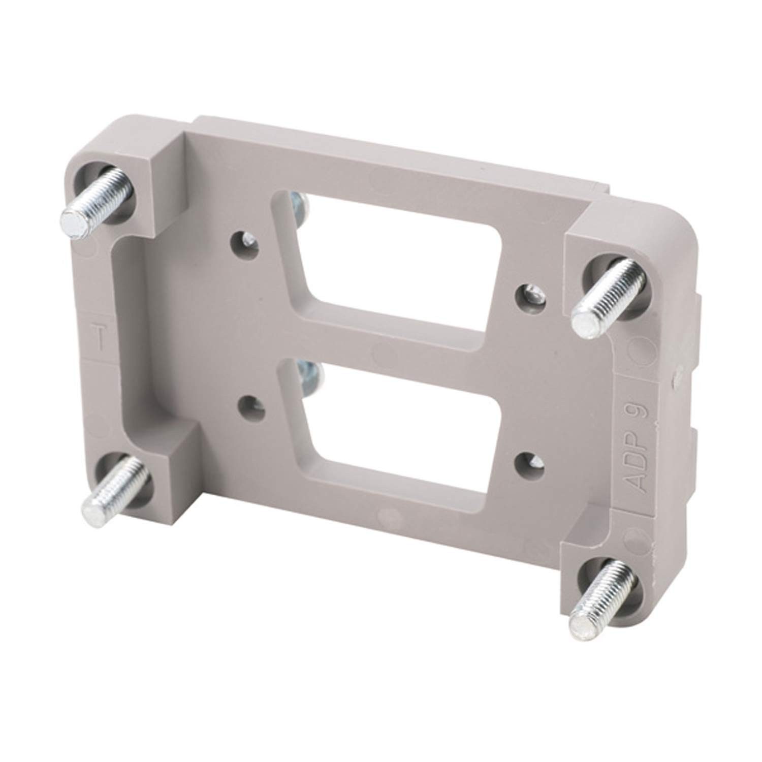 Harting DIN-Stecker Titel:Han 6B D-Sub Adapterplatte für D-Sub 2x 9-polig passend für 6B, Keine Verpackungseinheiten, Kein Mindestauftragswert
