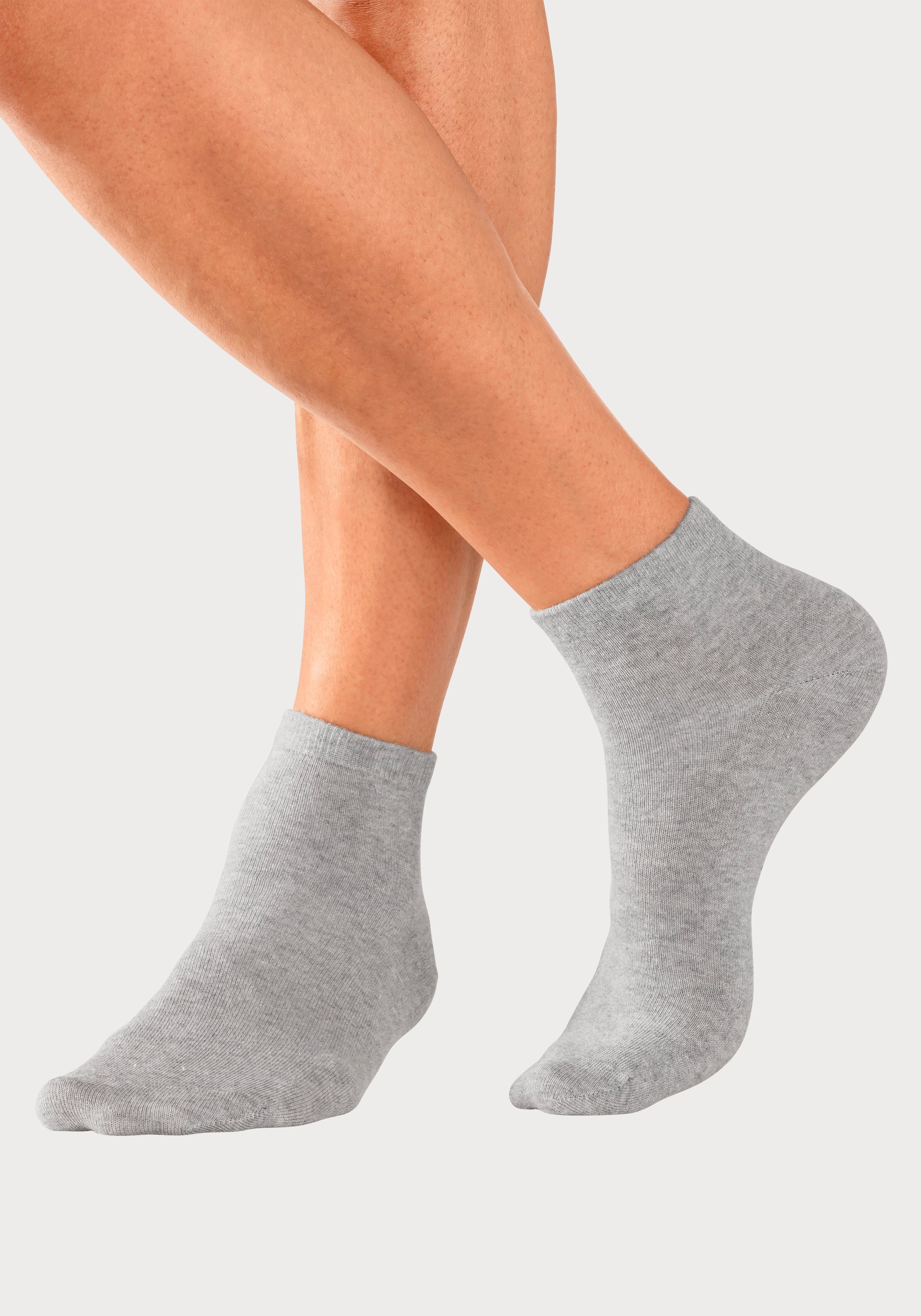 Bench. Kurzsocken Herren Sportsocken, Laufsocken Atmungsaktive Baumwolle (Packung, 6-Paar, Quarter Socks Gr. 35-38 bis 43-46) mit eingestricktem Markenlogo im B – Bild 4 von 5