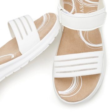 LASCANA Sandale Sandalette, Sommerschuh, ultraleichte Sohle, Klettverschluss VEGAN