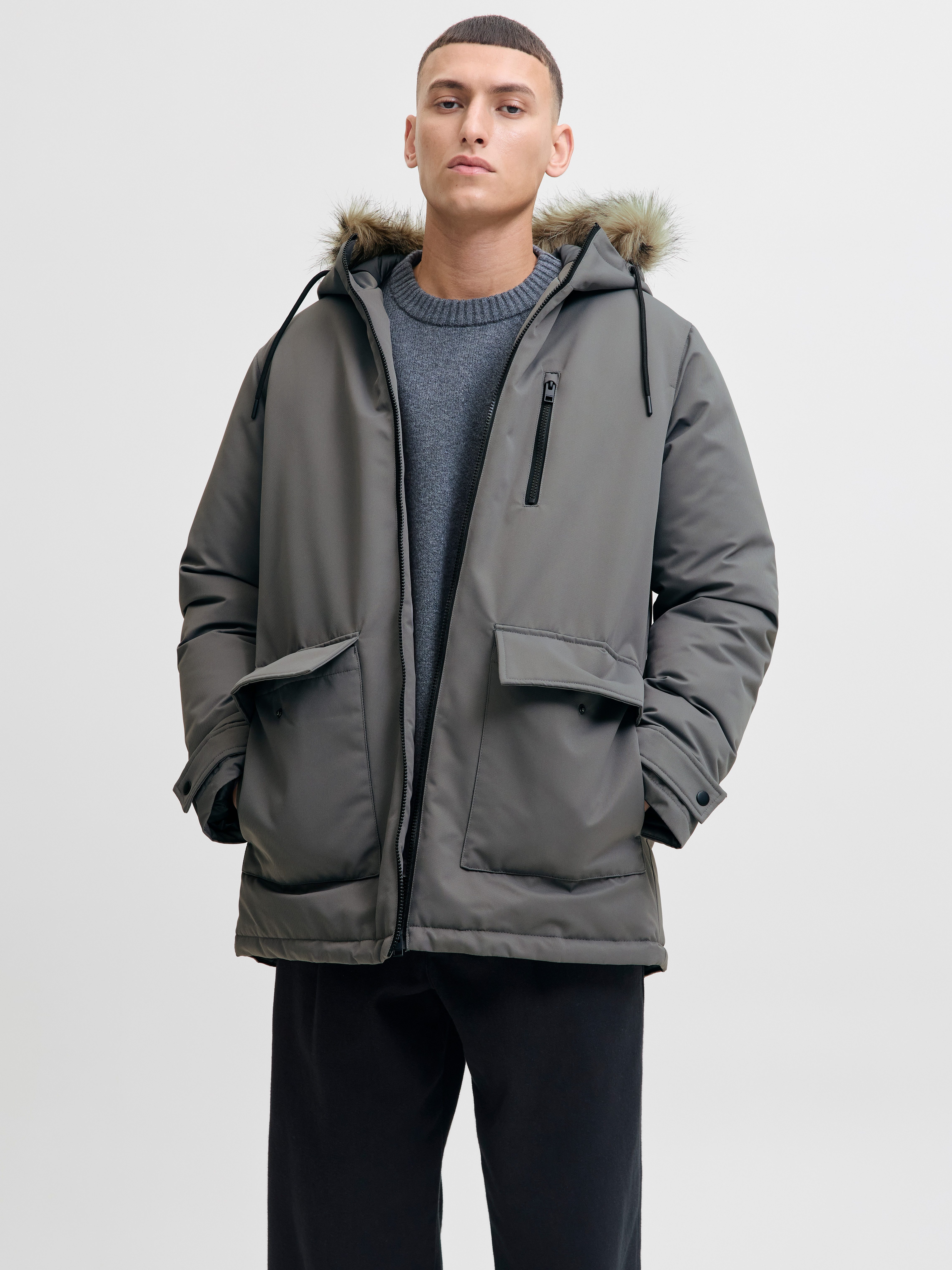 Jack & Jones Parka JJCHARLIE DETACHABLE FAUX FUR PARKA günstig online kaufen