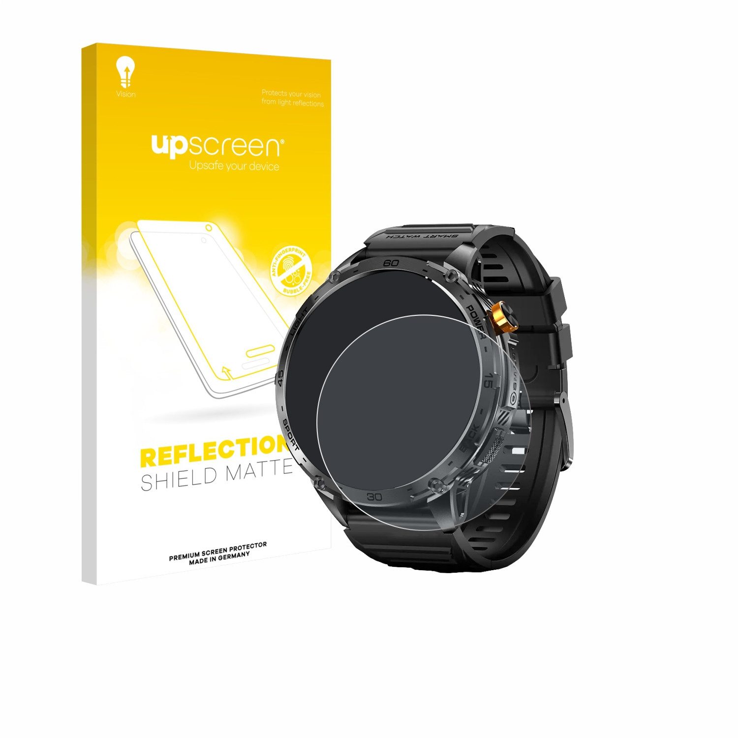 upscreen Displayschutzfolie Schutzfolie für Stahlgear Zeus 2.0 1.75", Displayschutz Schutz Folie Matt Entspiegelungsfolie