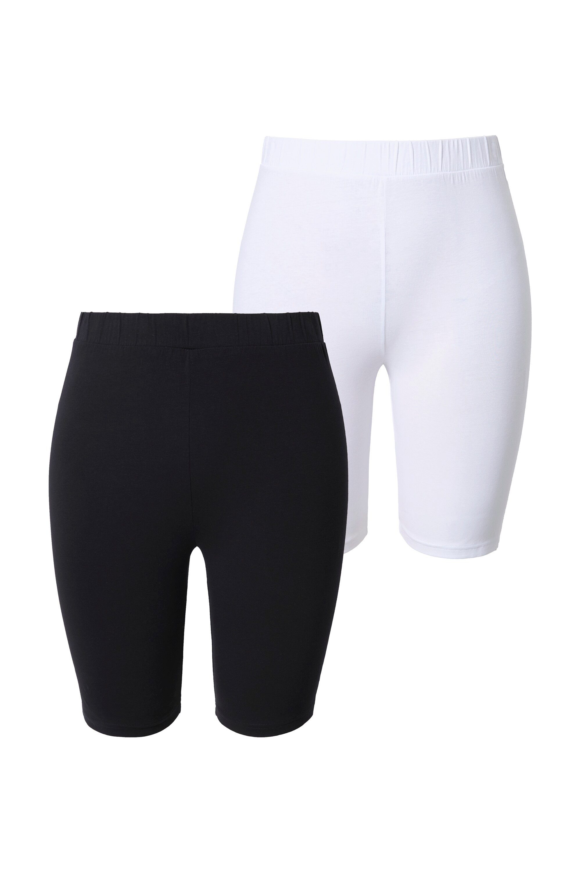 Studio Untold Leggings Radler Doppelpack schmales Bein elastischer Bund