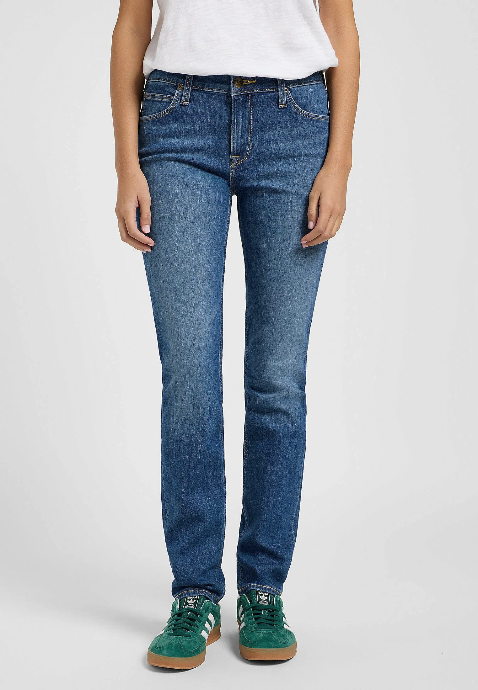 Lee® Slim-fit-Jeans knöchellang, gerade Beinform - ELLY EXTRA STRENGTH mittlere Leibhöhe