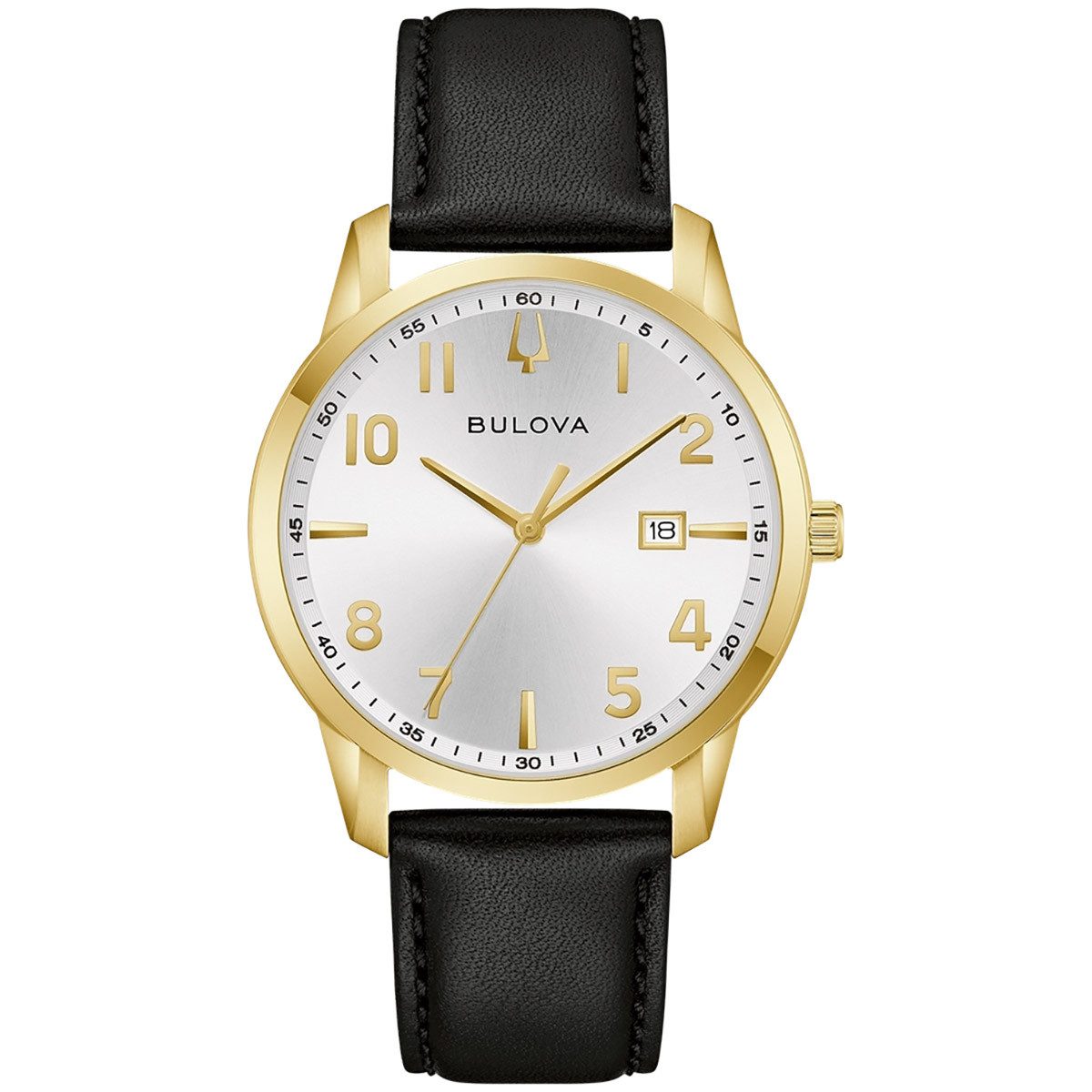 Bulova Quarzuhr Classic Quarz Schwarz/Goldfarben