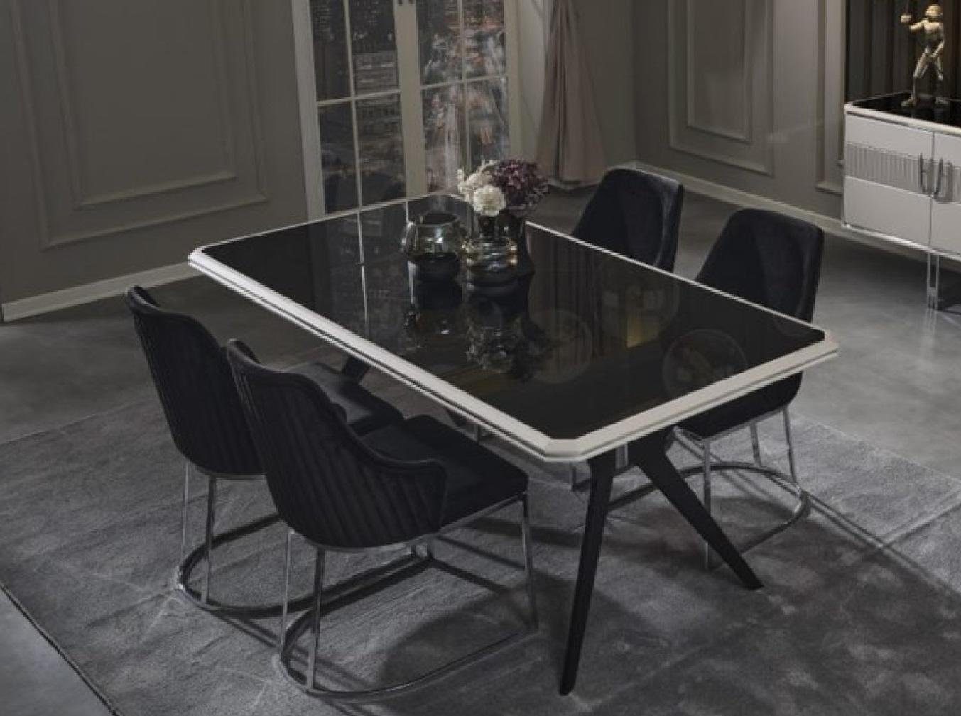 Moderne Design Metall Esszimmer JVmoebel Tisch Esstisch Möbel Esstisch Luxus Tische