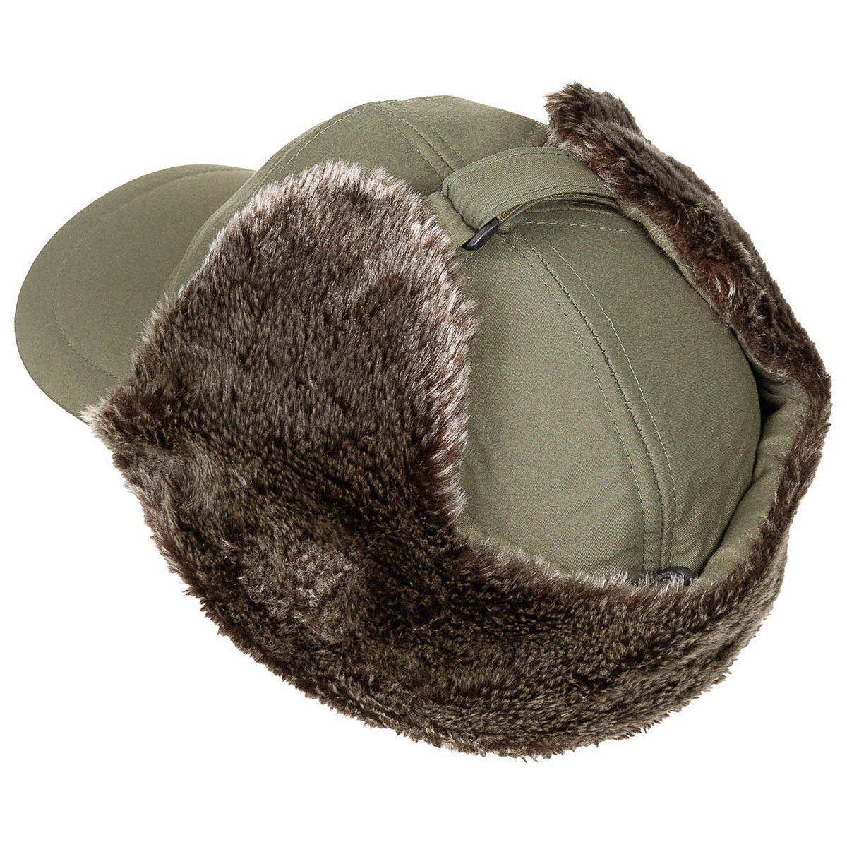 FoxOutdoor Ohrenmütze Winter Cap, "Trapper", oliv – Bild 2 von 4