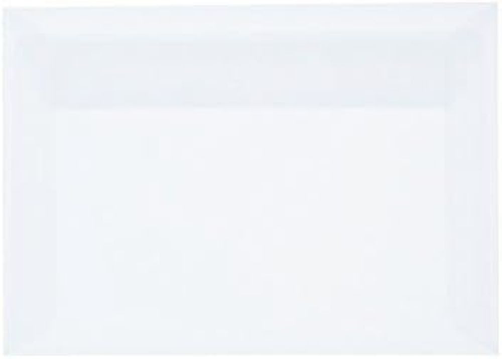 Briefumschläge24Plus Briefumschlag 25 St. C6 (114 x 162 mm) Briefumschläge Haftklebend Transparent, C6 114 x 162 mm Recyceltes Material