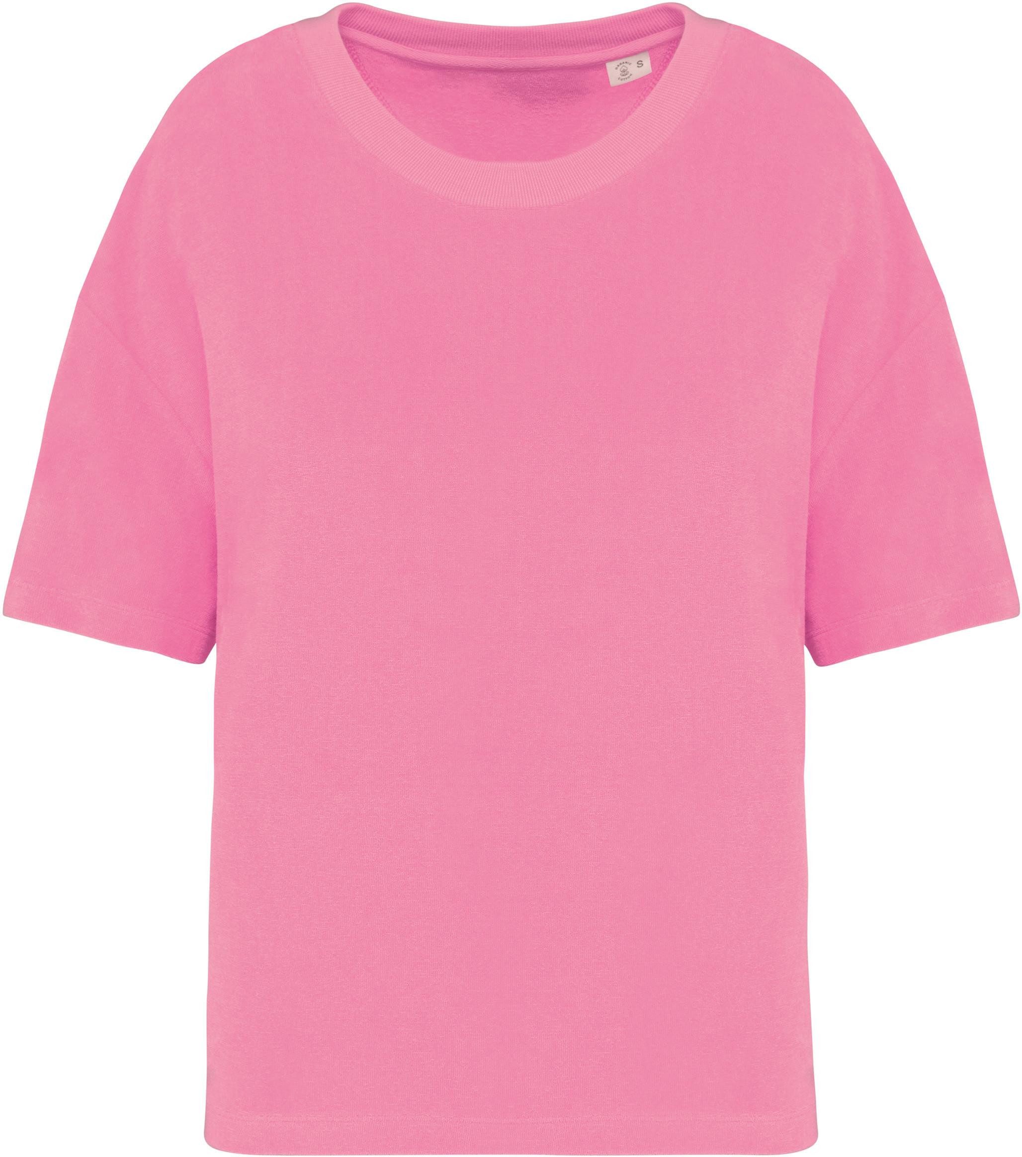 Native Spirit Rundhalsshirt Damen-T-Shirt aus Frottee