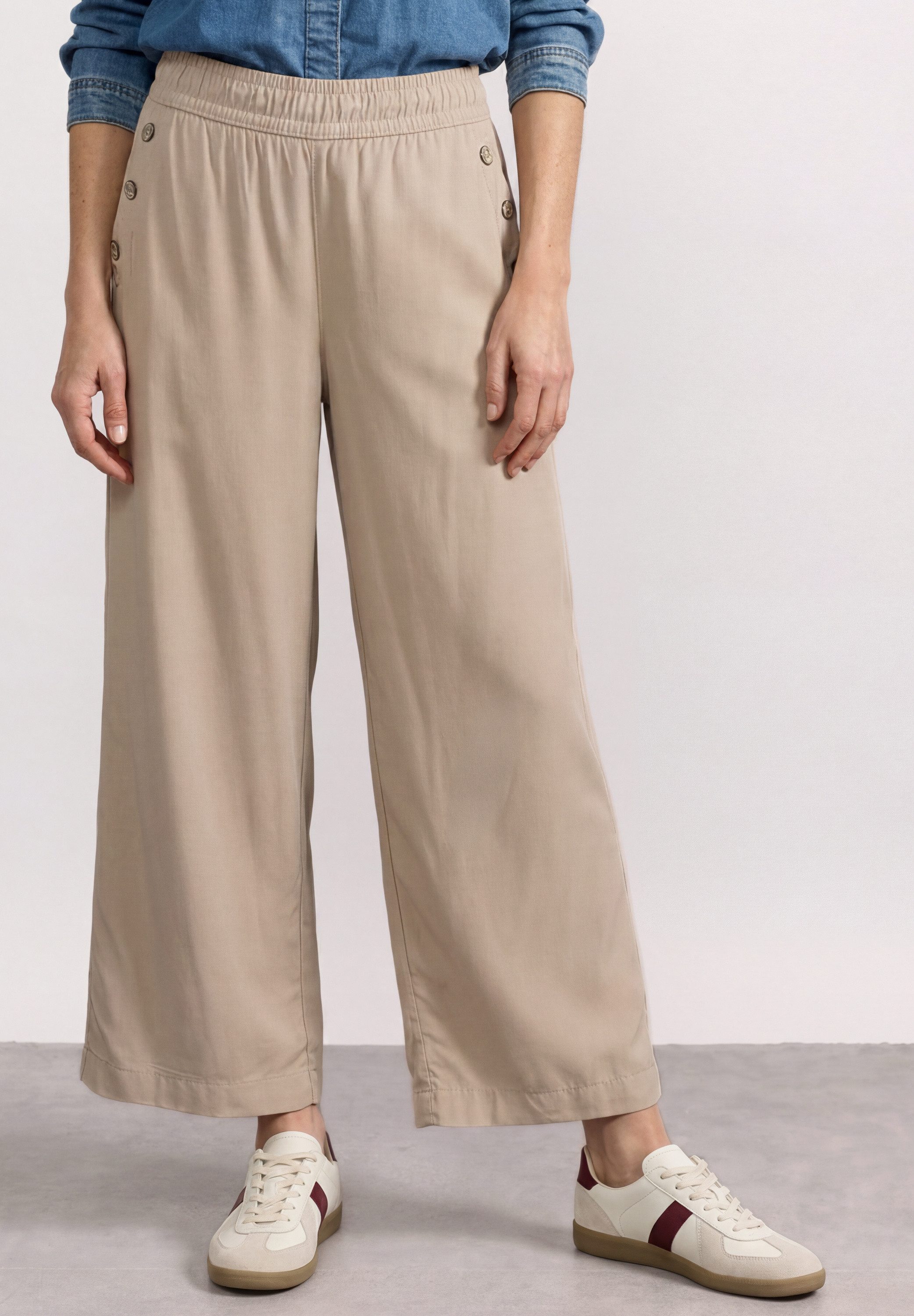 STREET ONE Stoffhose mit Wide Legs