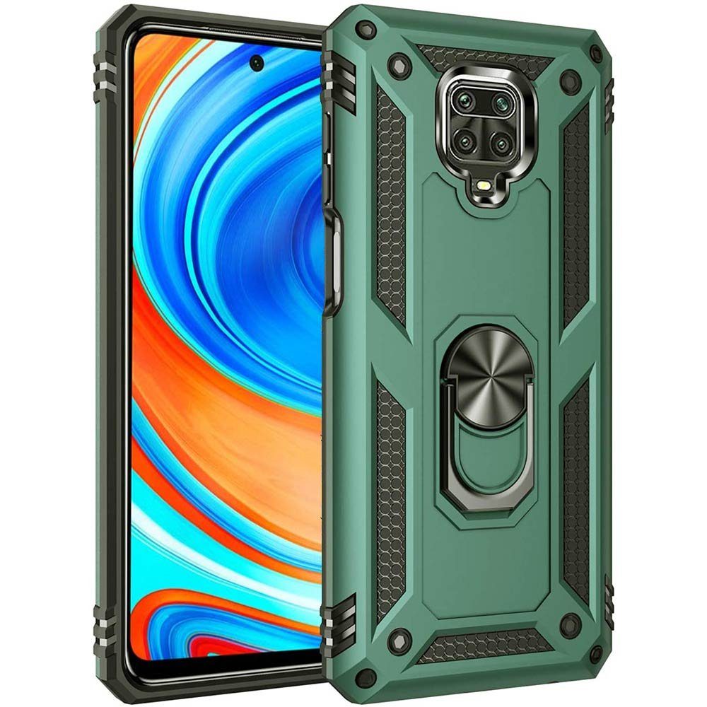 FITSU Handyhülle Handyhülle für Xiaomi Note 9 Pro Hülle Outdoor Case 6,67 Zoll, Robuste Handyhülle stabile Schutzhülle Cover Case mit Kamera Slider