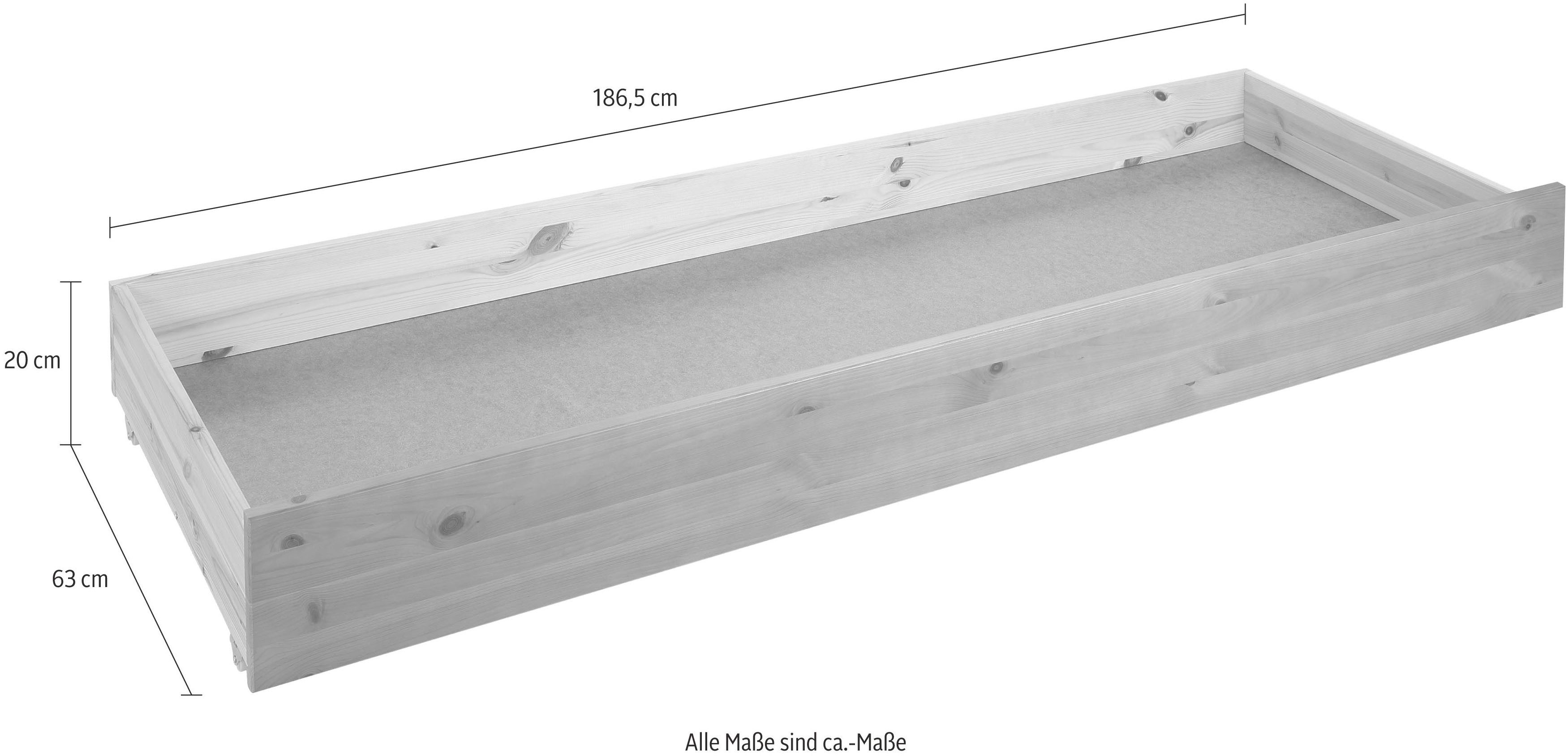 OTTO home Schubkasten KERO, passend zum Massivholzbett 'KERO', Breite 192 cm