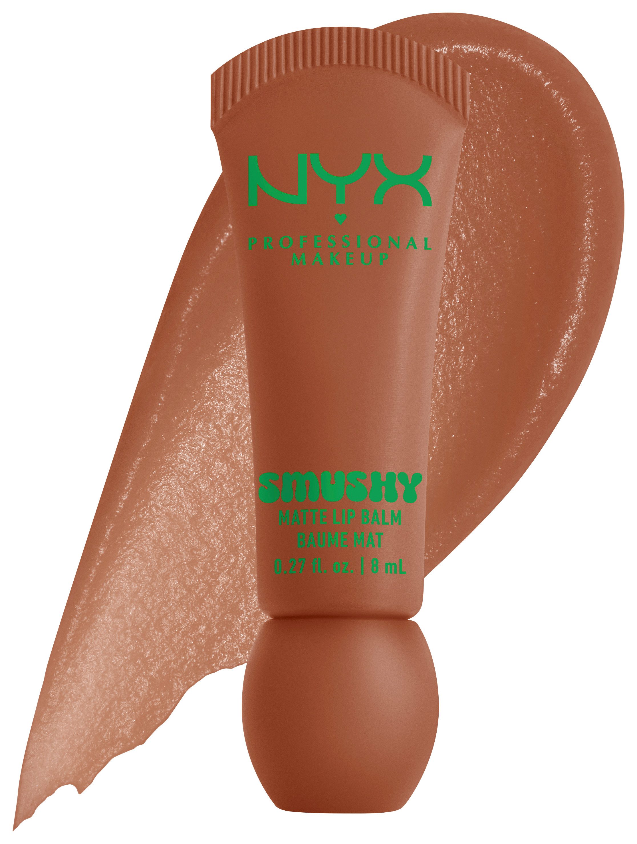 NYX PROFESSIONAL MAKEUP Lippenbalsam SMUSHY MATTE LIP BALM, jeder der Farbtöne hat einen einzigartigen, süßen Duft