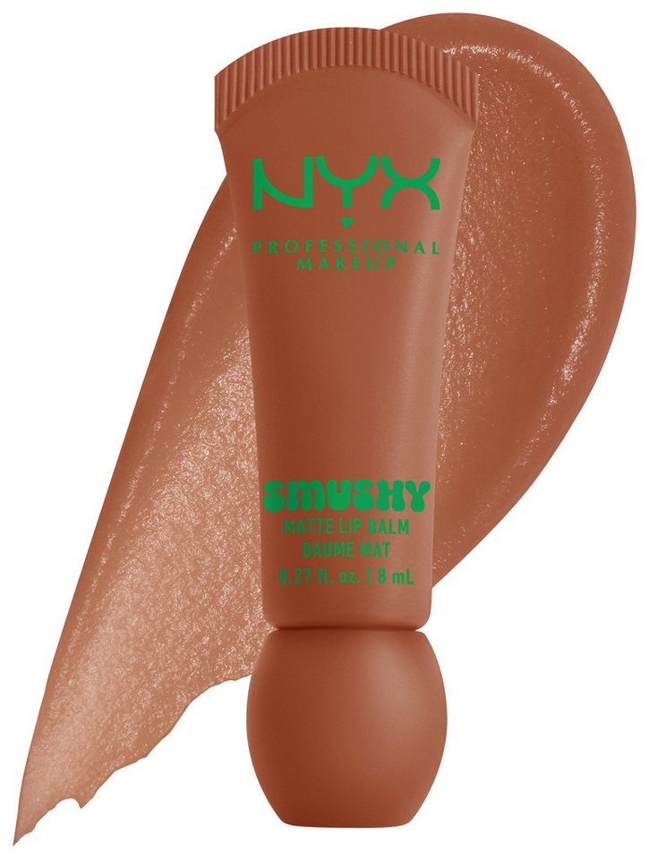 NYX PROFESSIONAL MAKEUP Lippenbalsam SMUSHY MATTE LIP BALM, jeder der Farbtöne hat einen einzigartigen, süßen Duft