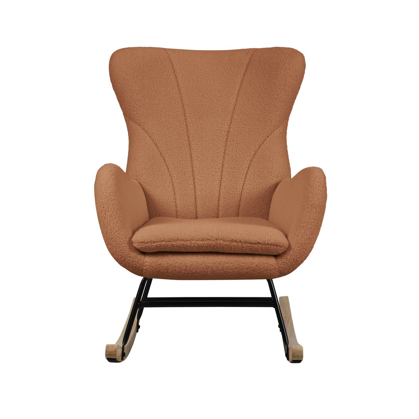 SVITA Schaukelstuhl KNUT, Schaukelsessel,Teddy-Boucle