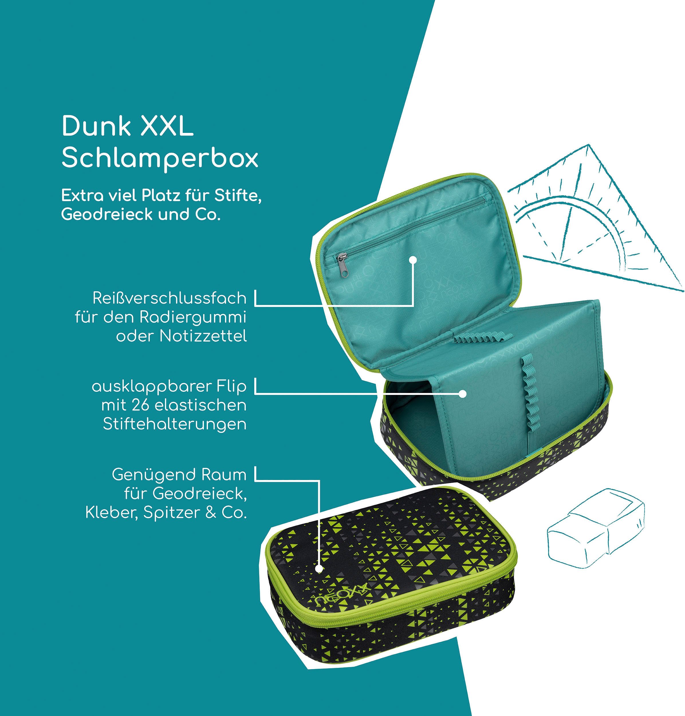 neoxx Schreibgeräteetui Schlamperbox, Dunk, teilweise aus recyceltem Materi günstig online kaufen