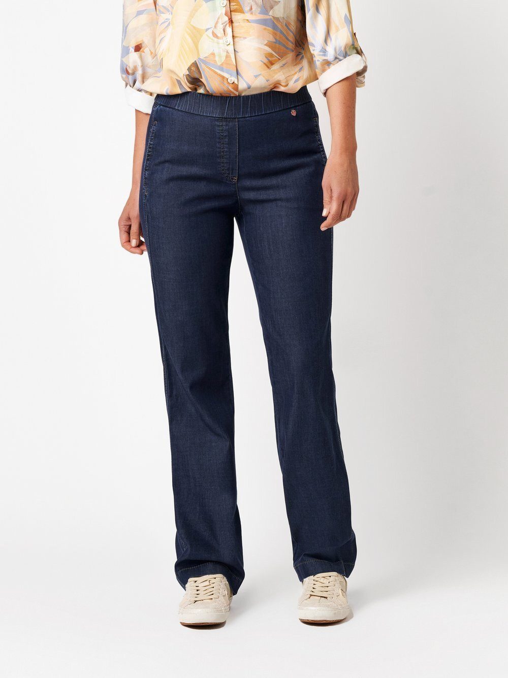 Relaxed by TONI Slim-fit-Jeans Scarlet Wide aus feinfallendem Denim