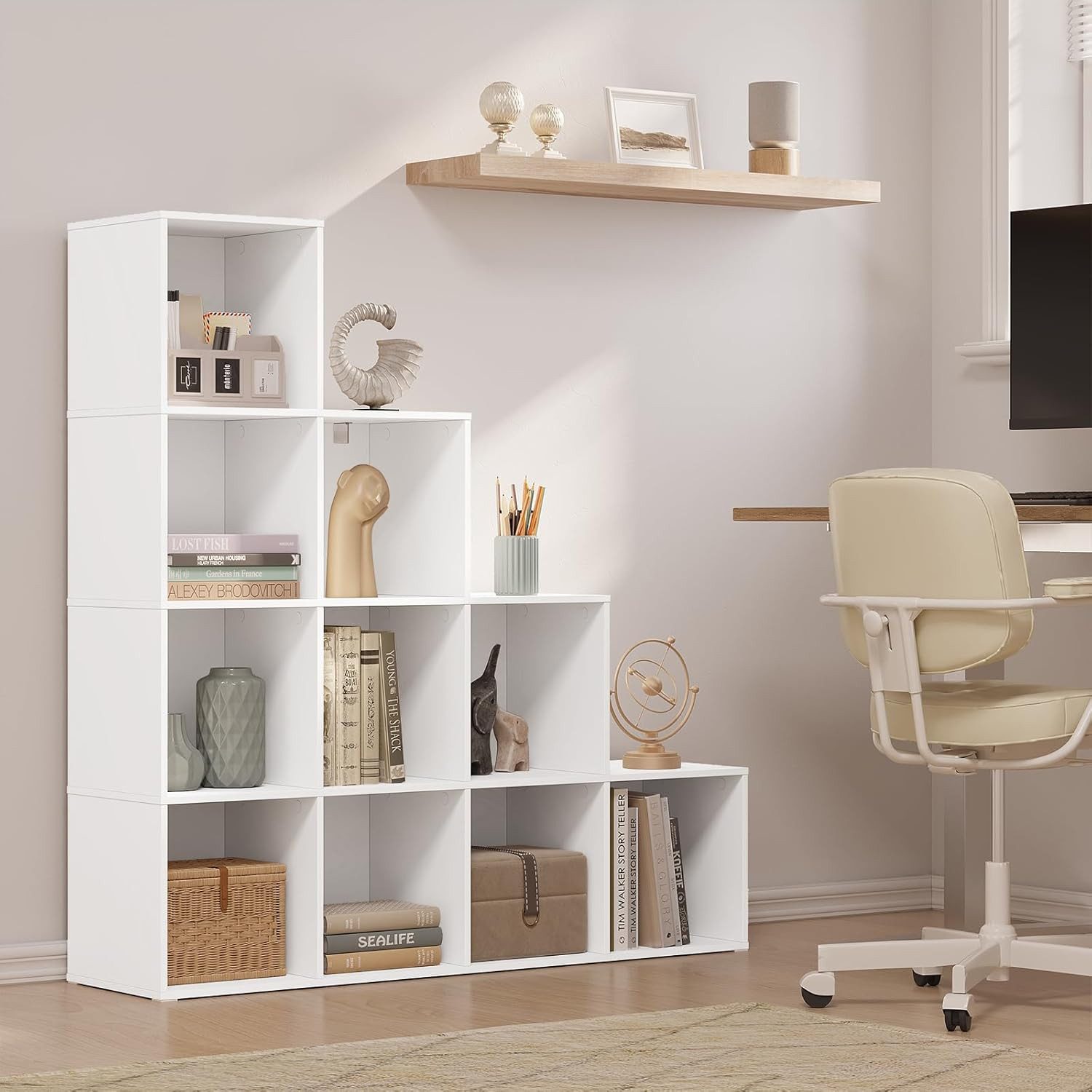 Woltu Bücherregal, Würfelregal 120x120x30 cm, für Wohnzimmer Schlafzimmer B günstig online kaufen