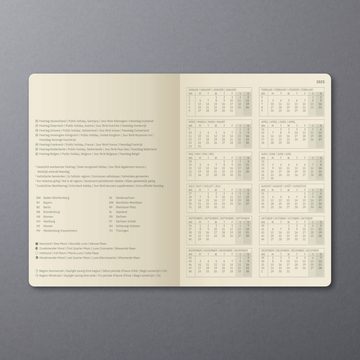 Sigel Terminkalender Tageskalender Conceptum 2025 Hardcover black 400S. ca. A5