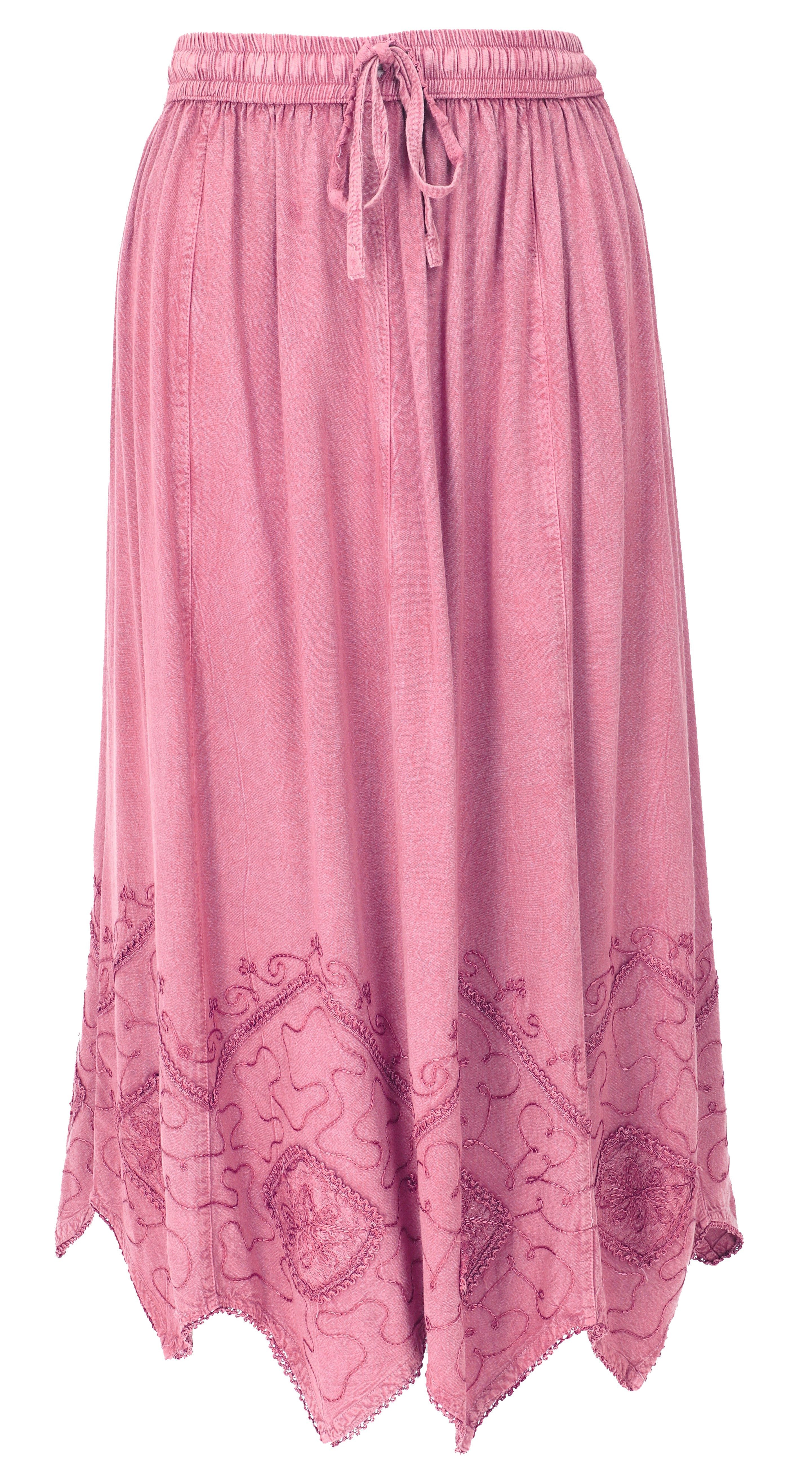 Guru-Shop Minirock Bestickter Boho-Hippie-Rock, indischer.. alternative Bekleidung – Bild 4 von 5