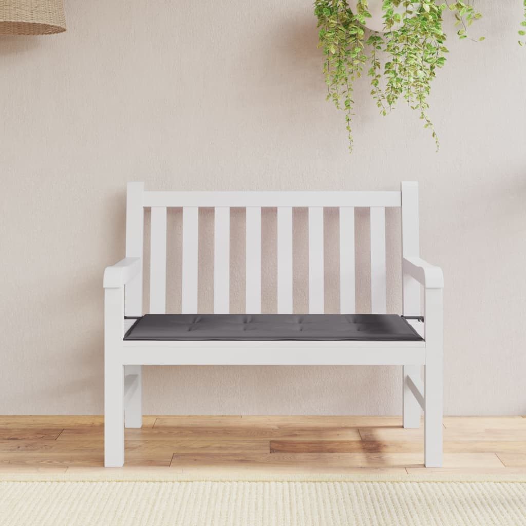 vidaXL Bankauflage, Gartenbank-Auflage Anthrazit 100x50x3 cm Oxford-Gewebe