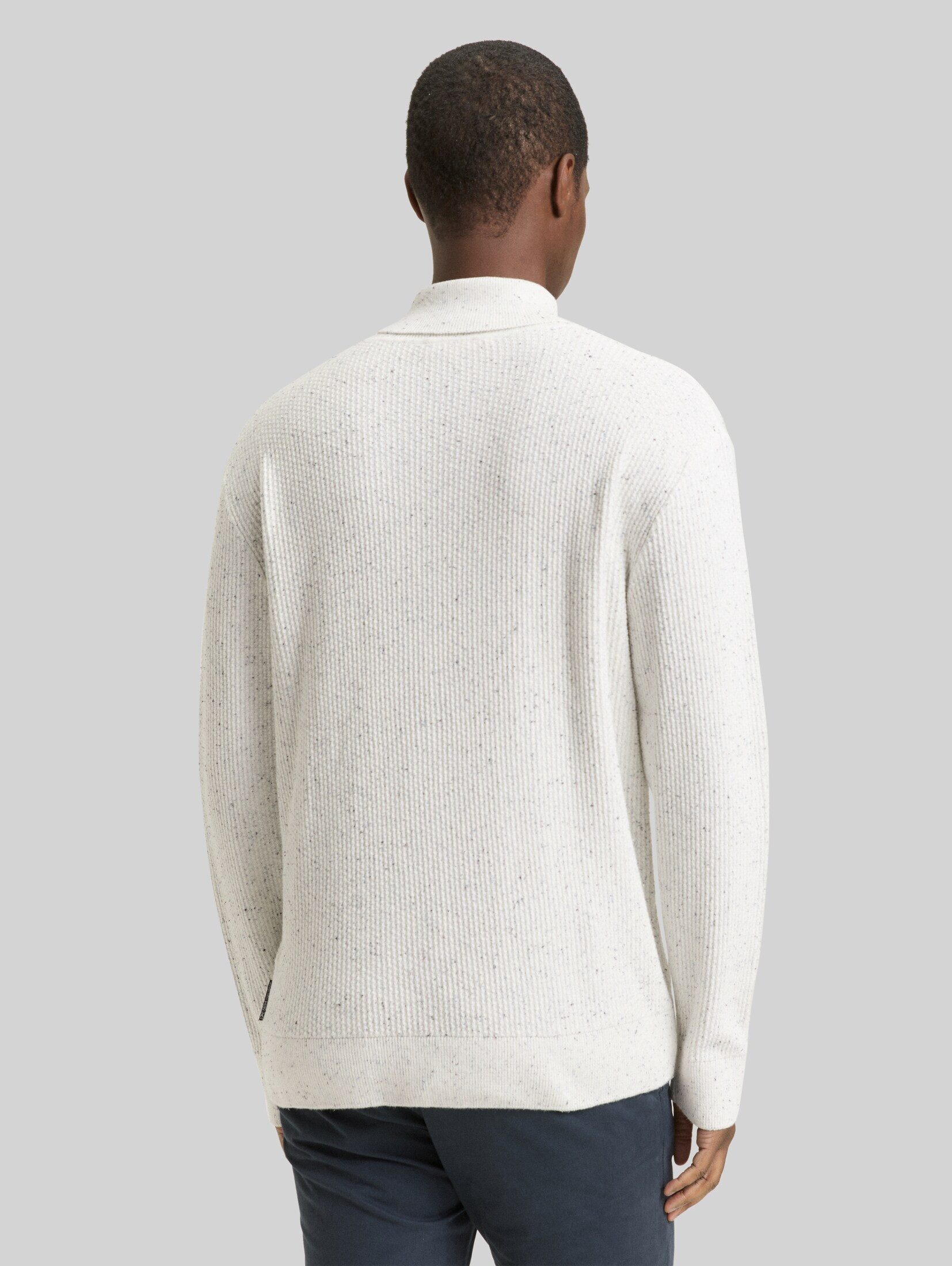 TOM TAILOR Denim Strickpullover Pullover & Strickjacken Rollkragenpullover aus Noppengarn