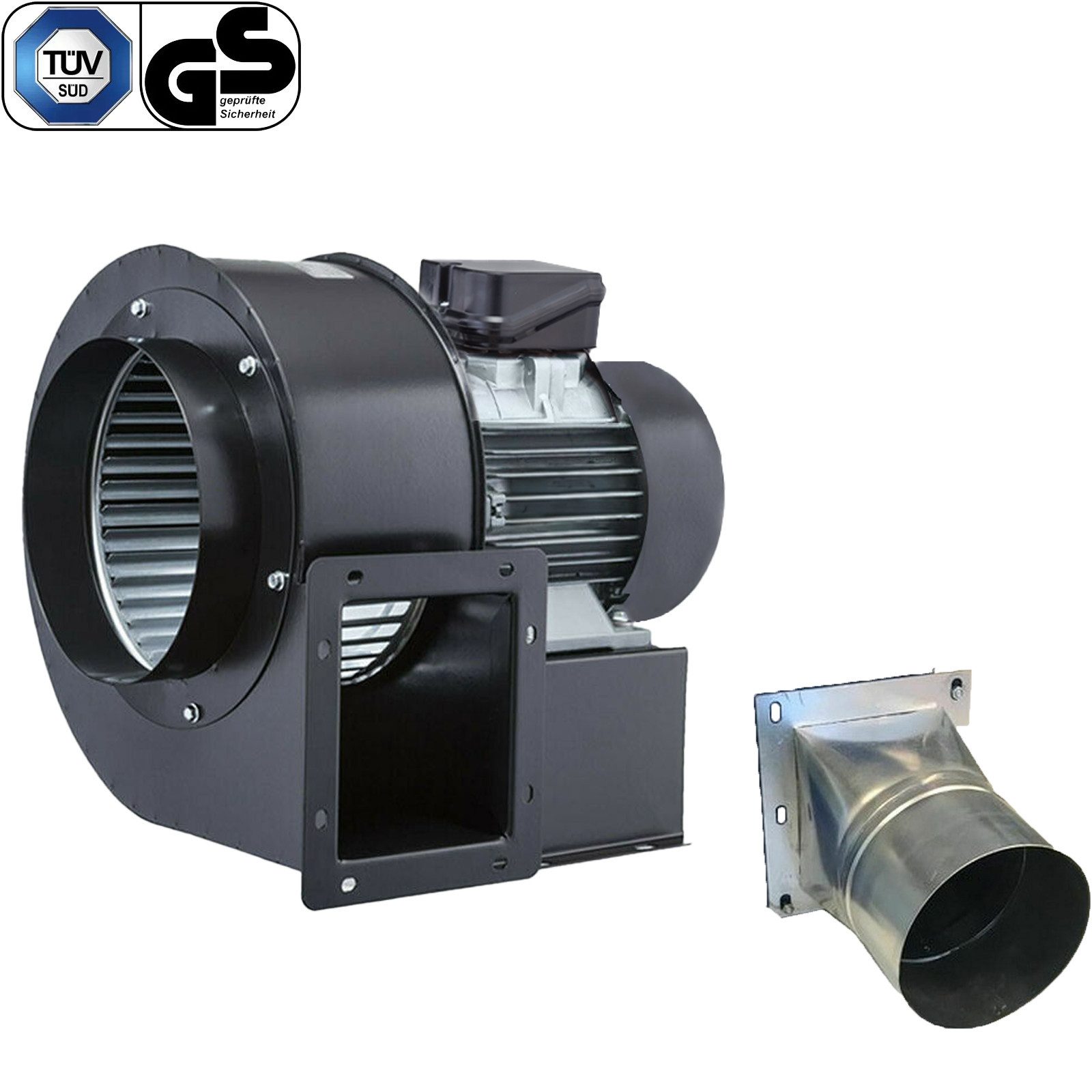BVN VENTILATION SYSTEMS & ELECTRICAL MOTORS Radialventilator OBR 200 TURBO Zentrifugal Radialventilator Radialgebläse mit Flansch