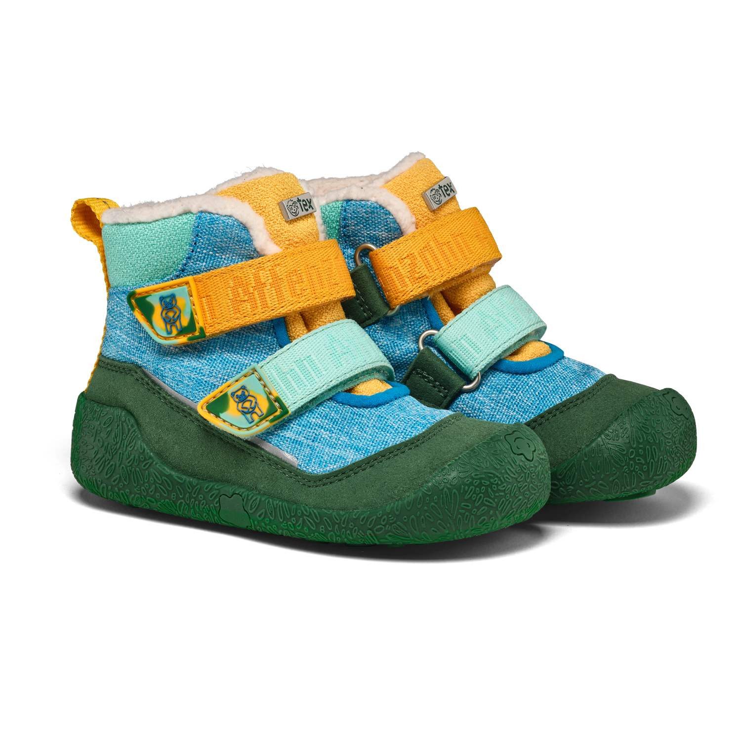 Affenzahn Affenzahn Lauflerner Winterstiefel Vegan Snuggy Kreativ Bär Slipper