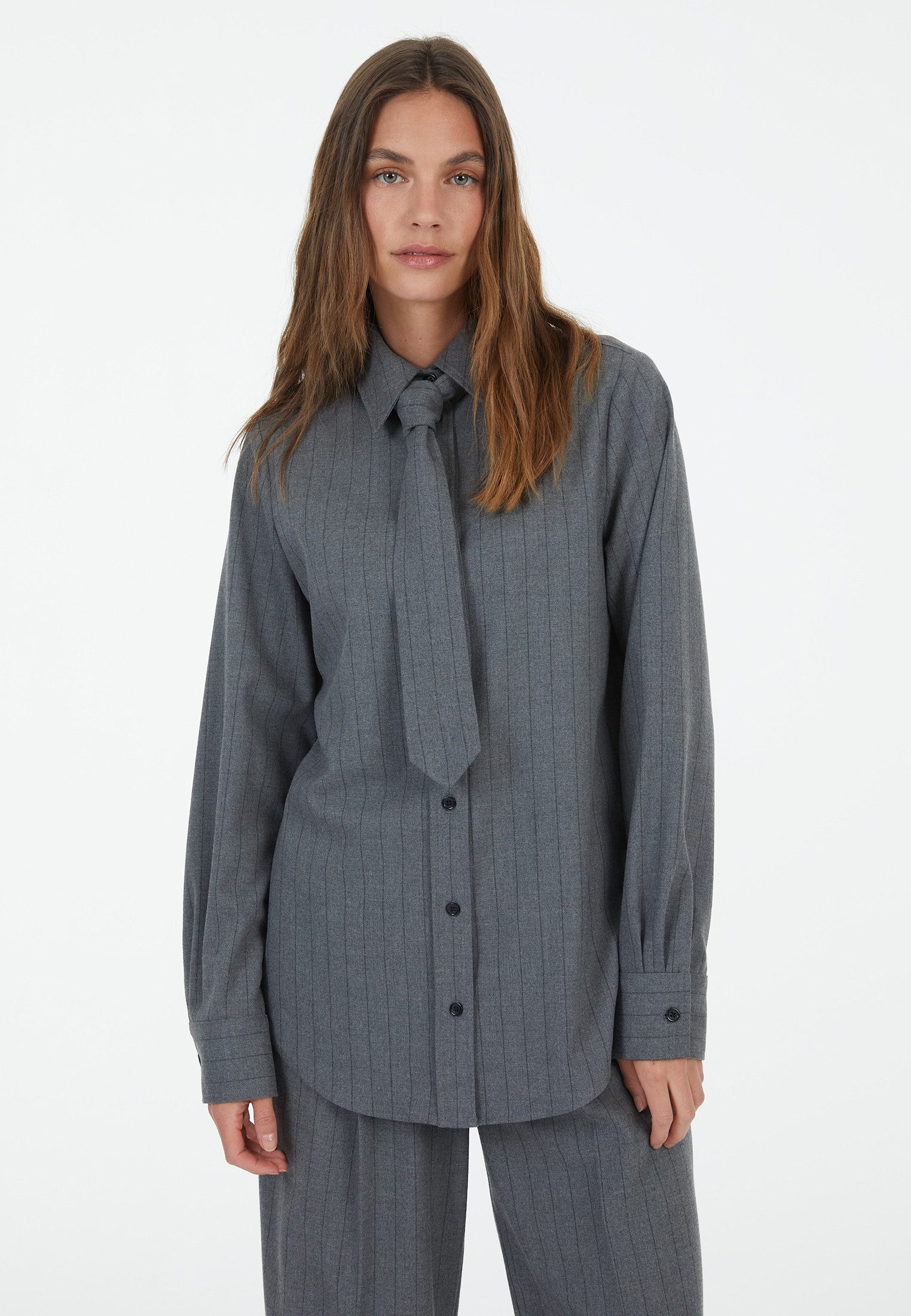 MARC AUREL Langarmbluse und Krawatte günstig online kaufen