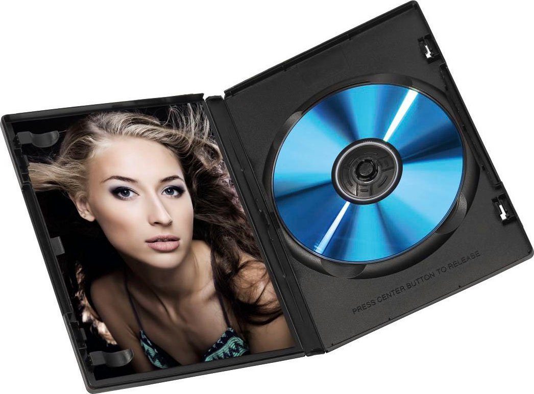 Hama DVD-Hülle DVD Leerhülle Standard, 10er-Pack, Schwarz, Schutzhülle, Schutzcover