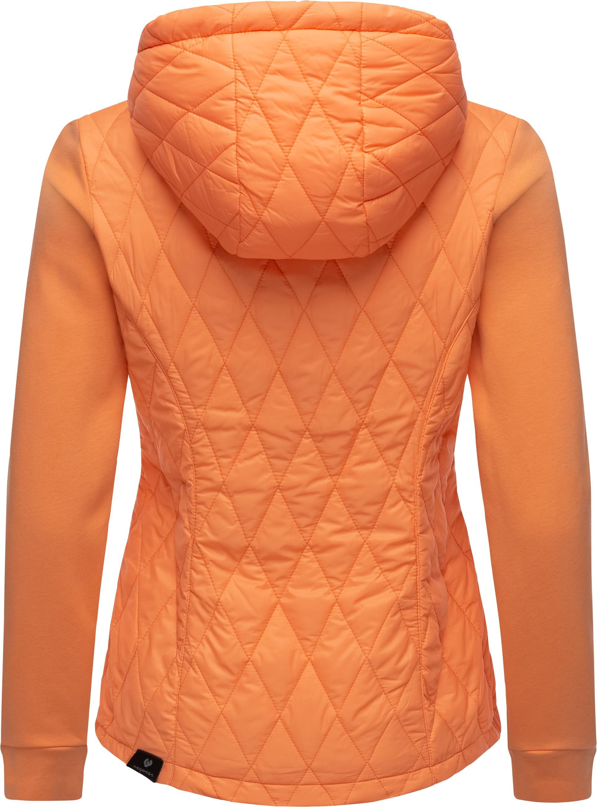 Ragwear Outdoorjacke Lucinda Steppjacke aus modernem Materialmix mit Kapuze