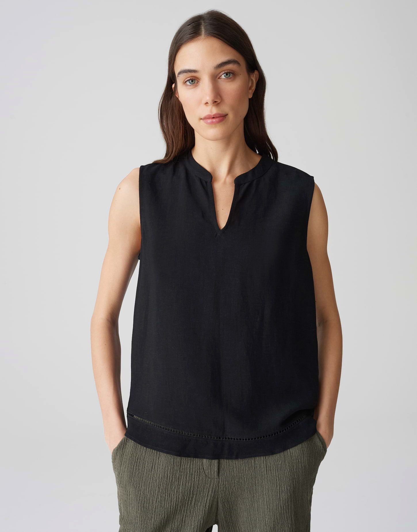 OPUS Langarmbluse Bluse Faribica