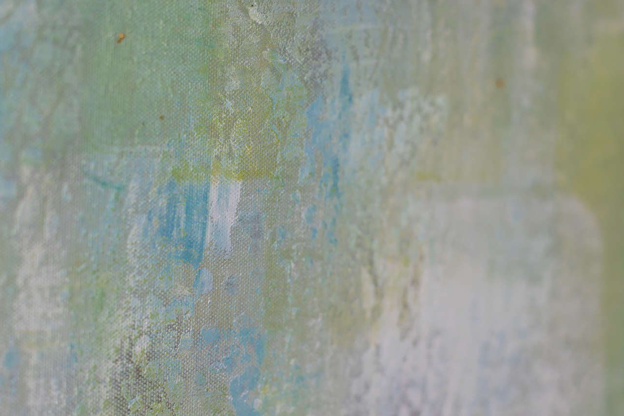 Gemälde Wandbild cm, 100x75 Idyllic 100% KUNSTLOFT Leinwandbild HANDGEMALT Wohnzimmer Waterlilies