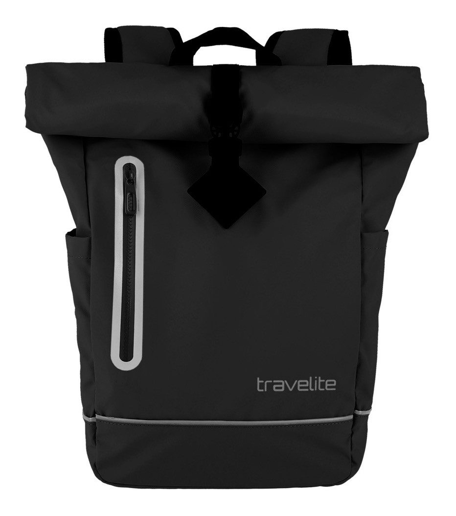 travelite Freizeitrucksack BASICS Roll-Up Rucksack Plane, Arbeitsrucksack Schulrucksack Wanderrucksack Streetpack