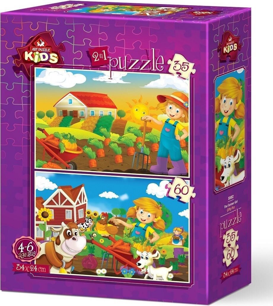 ART PUZZLE Puzzle ART PUZZLE Puzzle Farmářka 35+60 dílků, Puzzleteile