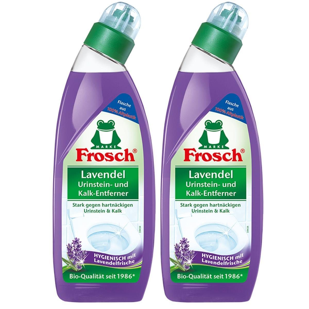 2x - Kalk-Entferner und ml Urinstein- 750 Frosch FROSCH m Lavendel WC-Reiniger Hygienisch