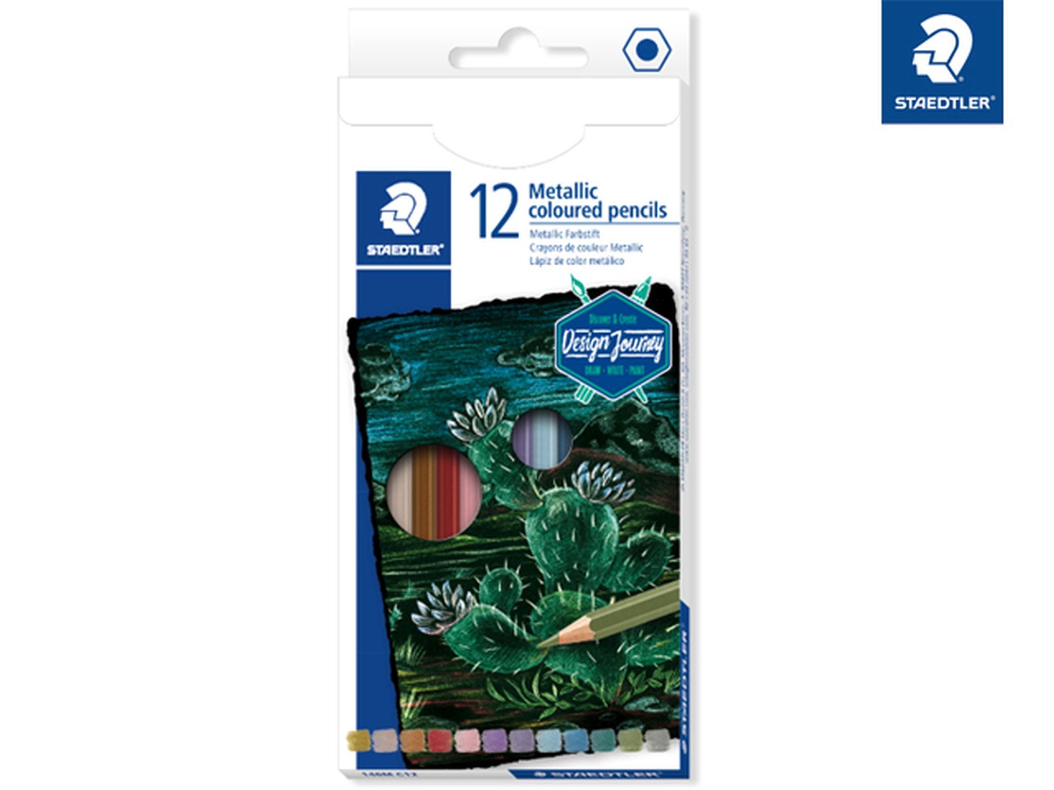 STAEDTLER Buntstift Staedtler Farbstift metallic 12ST FSC 100%