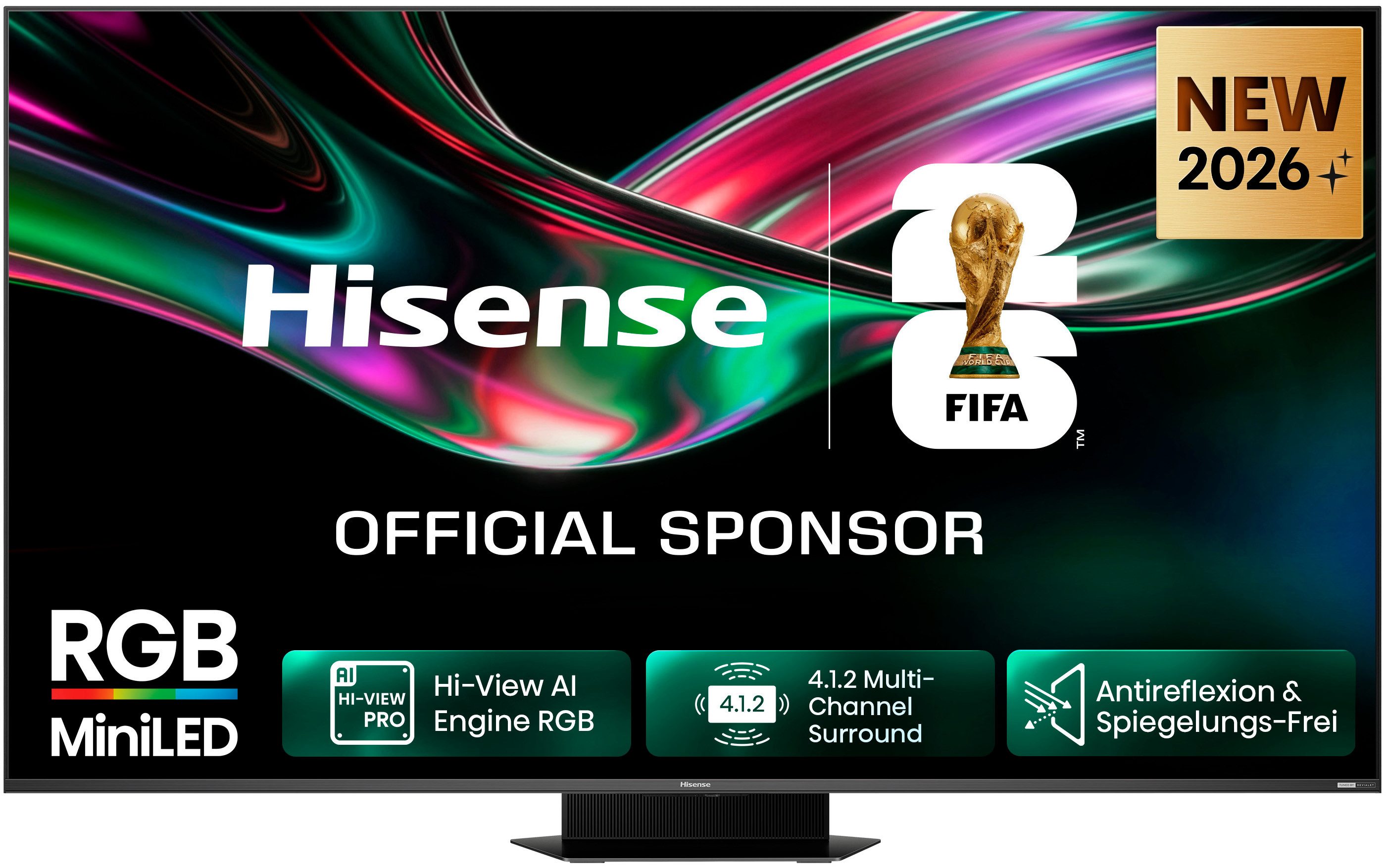 Hisense 85UR9DS Mini-LED-Fernseher (215 cm/85 Zoll, 4K Ultra HD, Smart-TV)